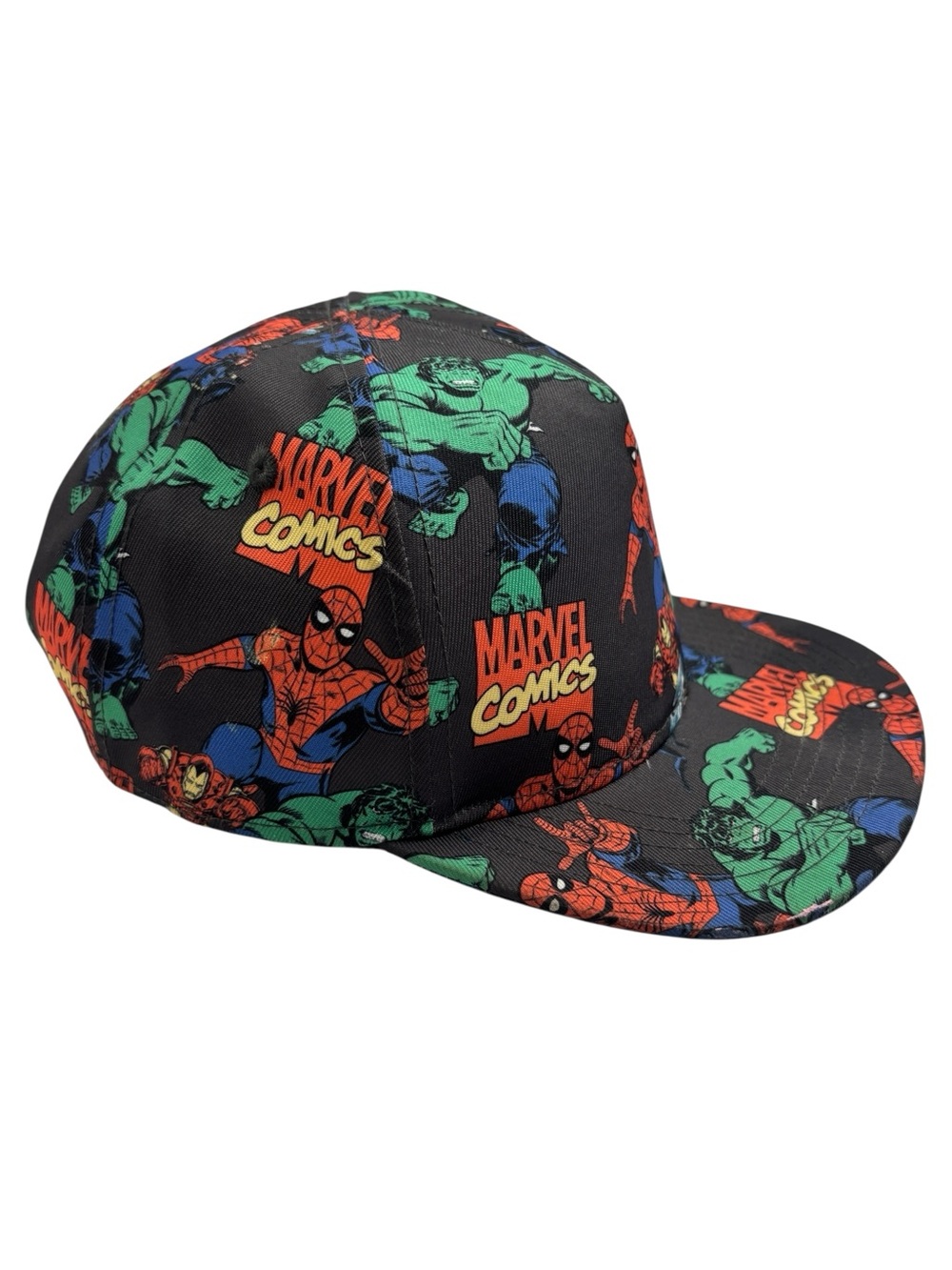 Marvel Comics Kids Snapback Superhero Baseball Trucker Hat (Approx 4-6 yrs)